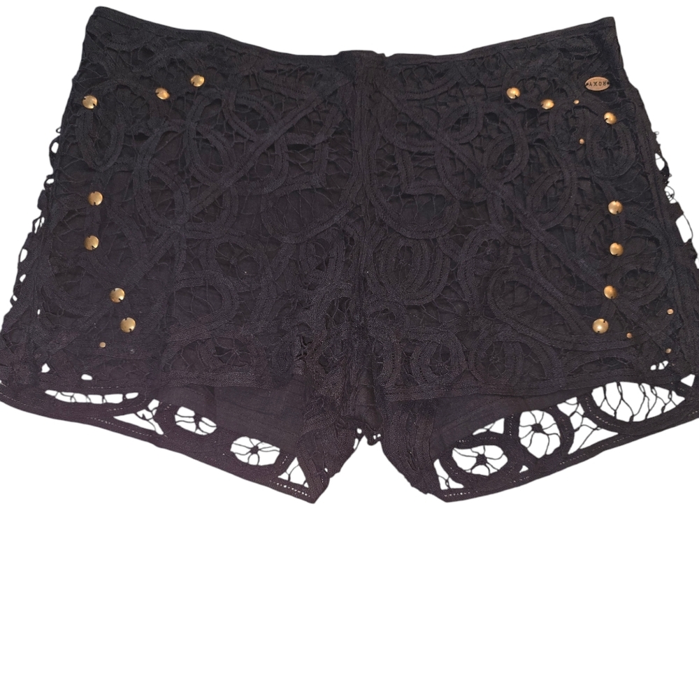 Roxy sz. 3 black lacey shorts